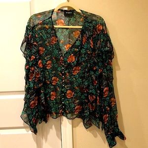 NWOT The Kooples Floral Top